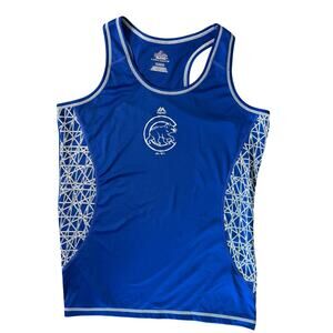 Majestic Tank Top Womens XL Chicago Cubs Racerback Sporty Baseball Fan MLB